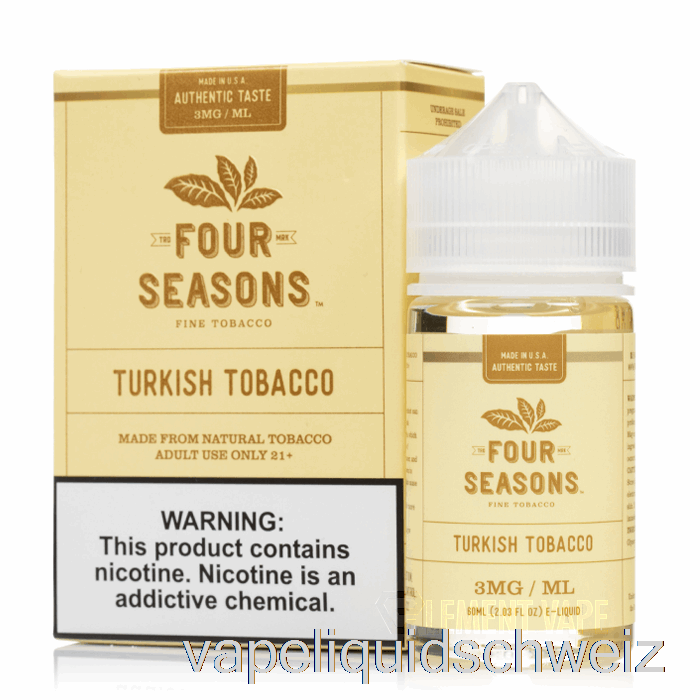 Türkischer Tabak - Vier Jahreszeiten - 60 Ml 18 Mg Vape Ohne Nikotin
